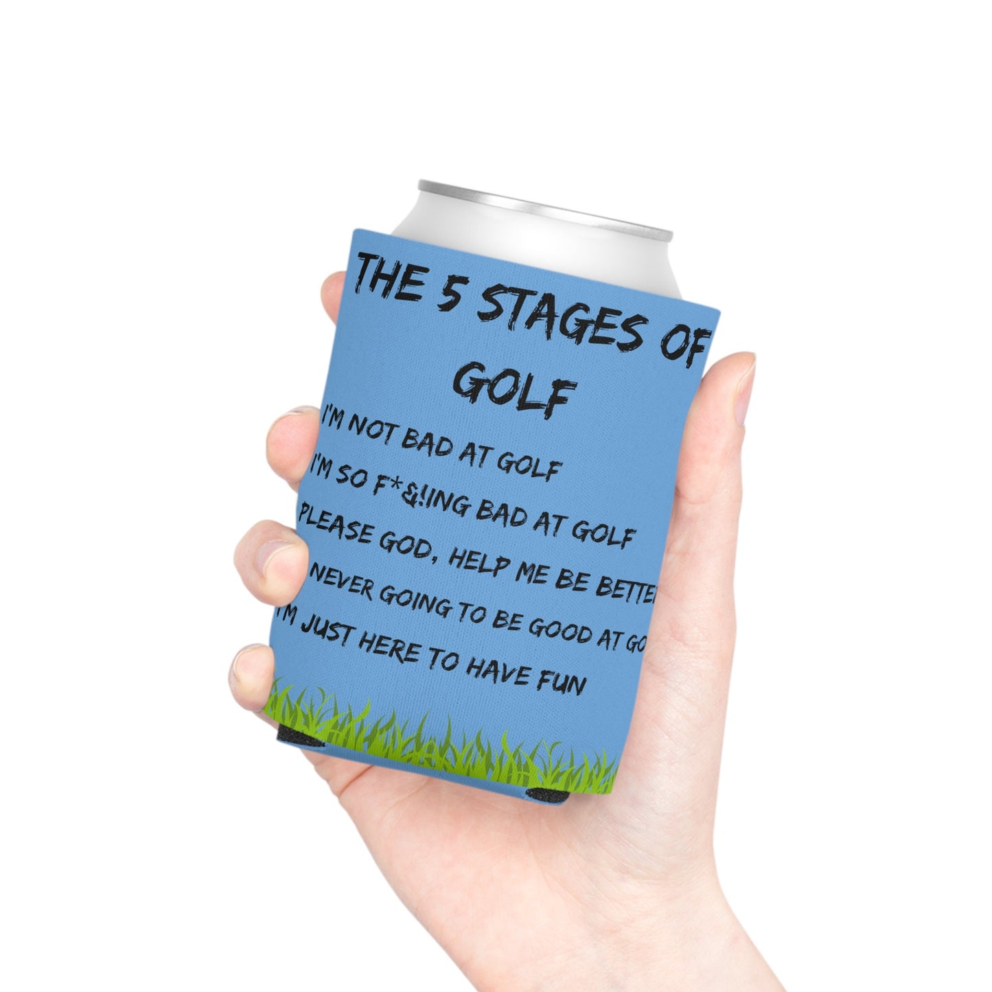 Funny Golf Can Cooler, Perfect Gift for Golfer, Great Beer Coozie for Golf Buddy, Golf Gifts for Women, Keep Your Drink Cold with our Koozie