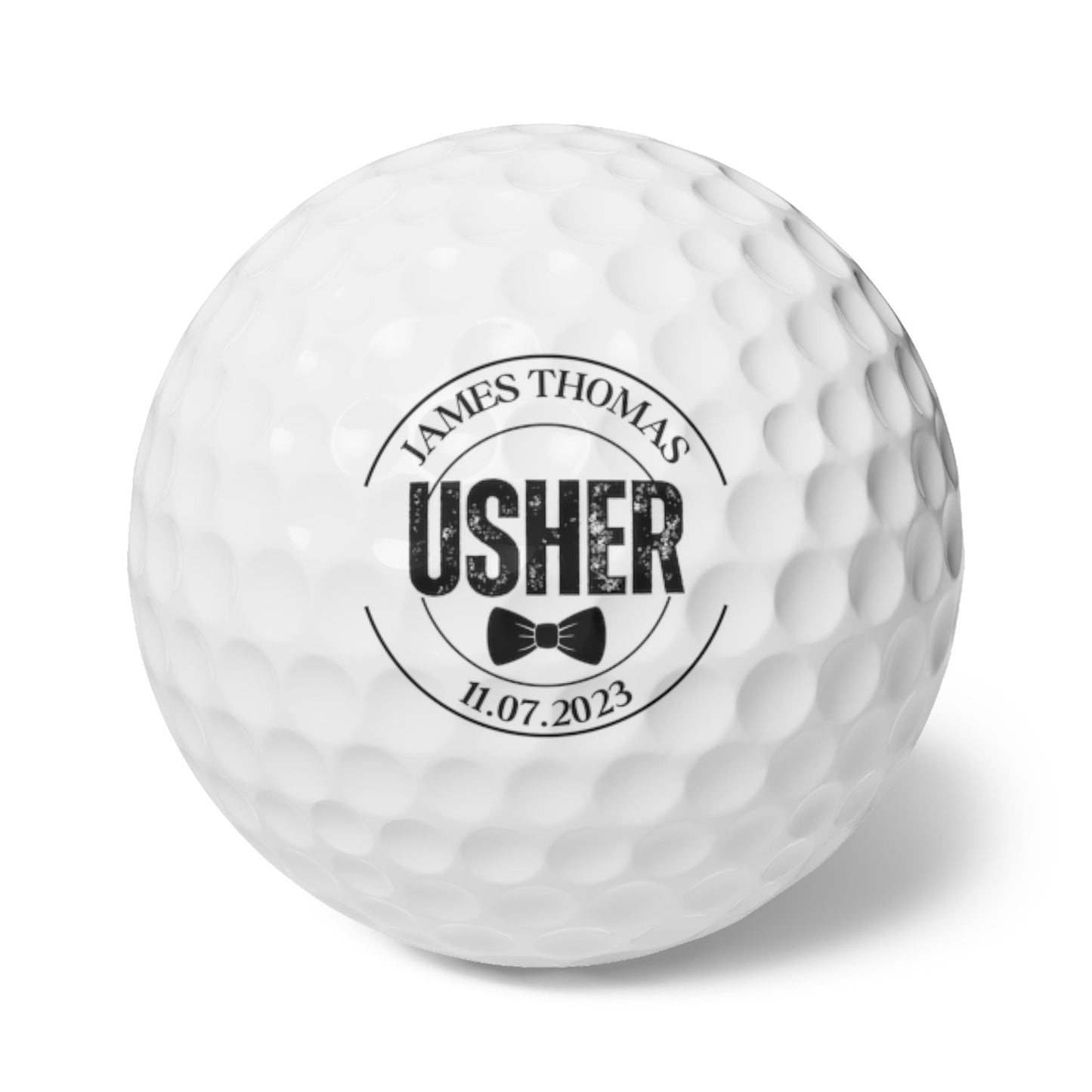 Usher Golf Gift, Golf Ball for Ushers, Groomsman Gift, Perfect Wedding Gift, Wedding Party Favor, Golf Gift for Wedding Usher, Wedding Gift