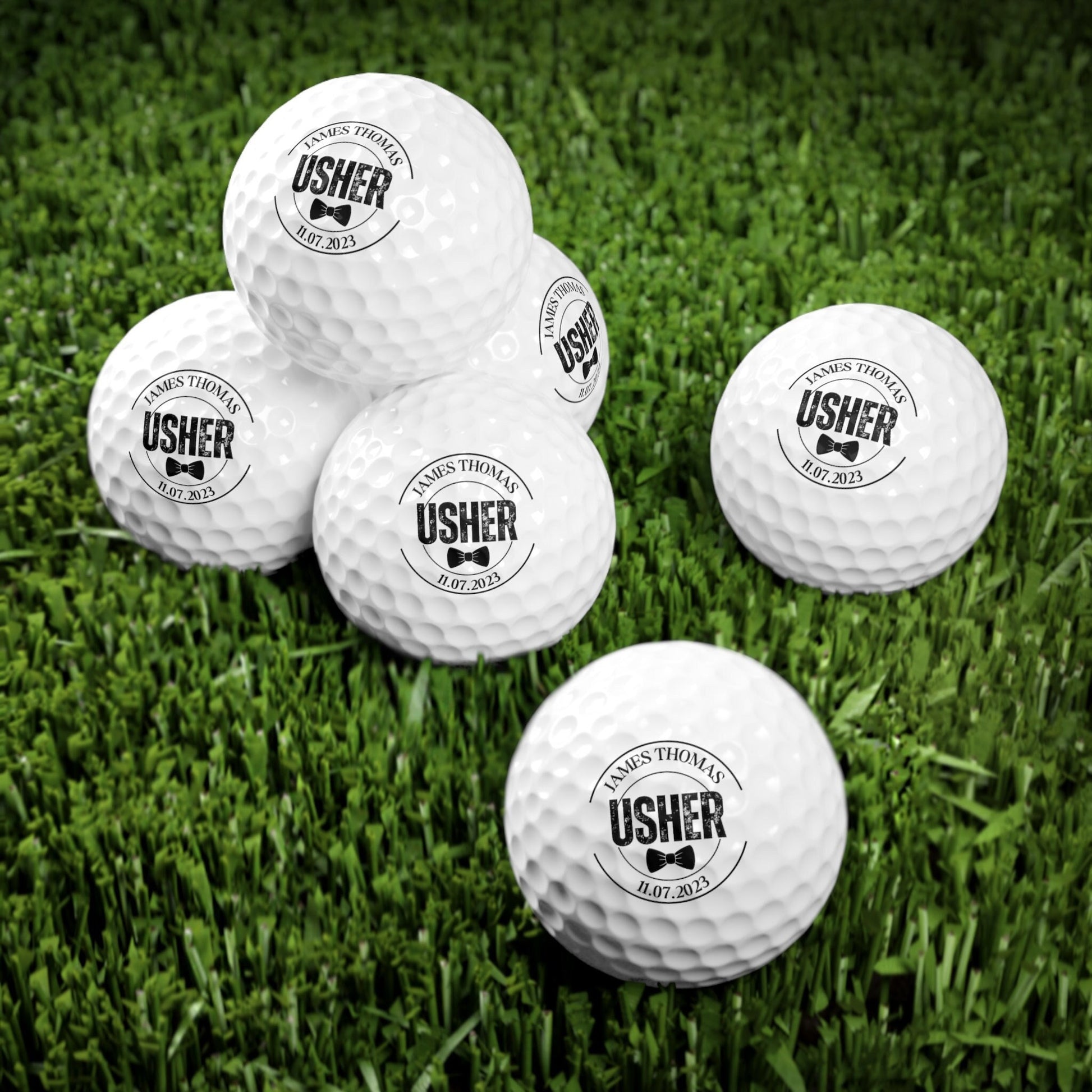 Usher Golf Gift, Golf Ball for Ushers, Groomsman Gift, Perfect Wedding Gift, Wedding Party Favor, Golf Gift for Wedding Usher, Wedding Gift