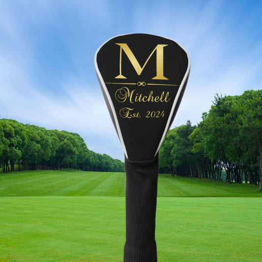 Custom Golf Club Cover, Personalized Club Cover, Customized Golf Club Head Cover, Groomsman Gift, Wedding Gift, Gift for Groom, Husband Gift