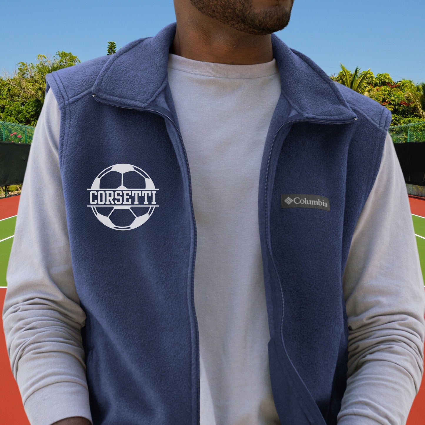 Custom Fleece Soccer Vest, Personalized Soccer Vest, Fleece Sweatshirt, Soccer Jacket, Soccer Team gift, Soccer Coach Gift, Soccer Gift Idea
