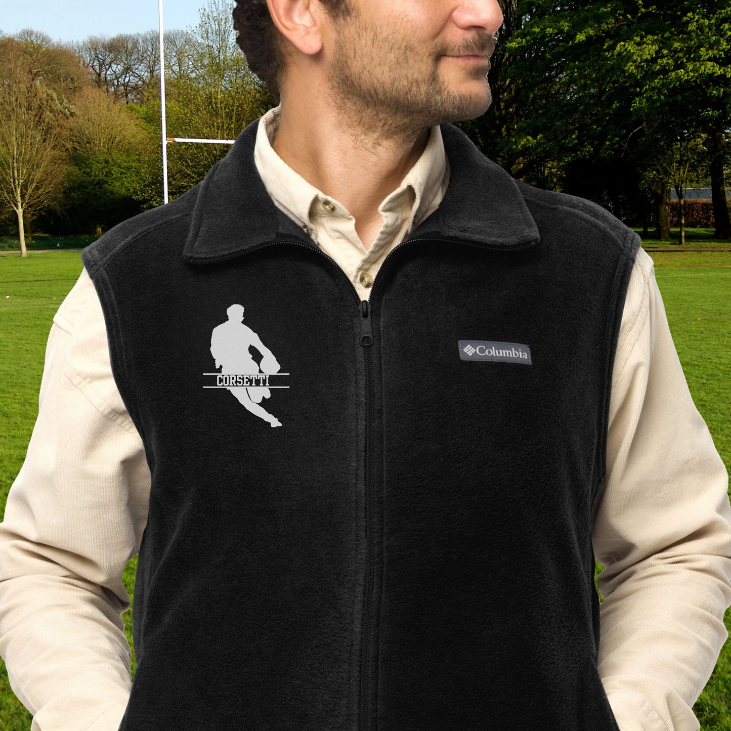 Custom Fleece Rugby Vest, Personalized Rugby Vest, Fleece Sweatshirt, Rugby Jacket, Rugby Team gift, Rugby Coach Gift, Rugby Gift Idea