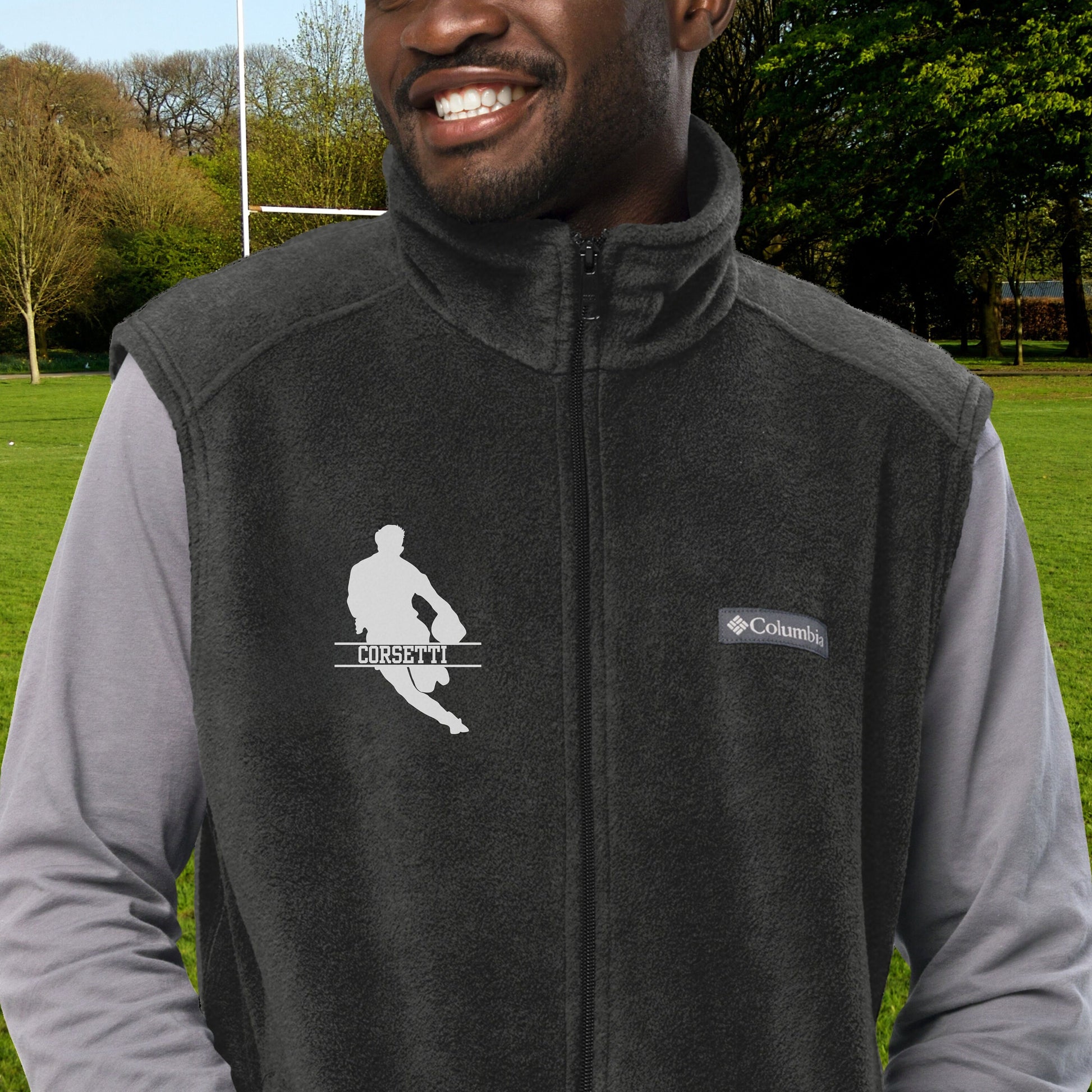 Custom Fleece Rugby Vest, Personalized Rugby Vest, Fleece Sweatshirt, Rugby Jacket, Rugby Team gift, Rugby Coach Gift, Rugby Gift Idea