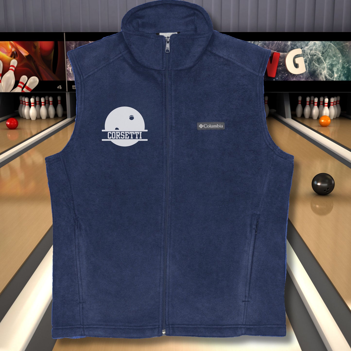 Custom Fleece Bowling Vest, Personalized Bowling Vest, Fleece Sweatshirt, Bowling Jacket, Bowling Sweatshirt, Bowling Team Gift, Bowl Coach