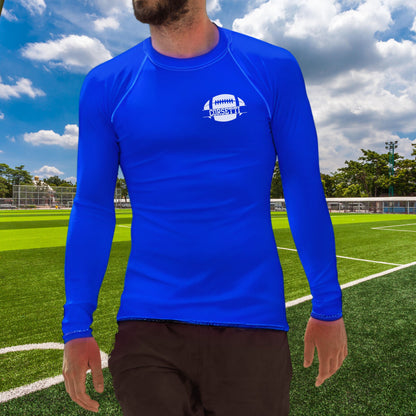 Men's Custom Football Shirt, Personalized Rash Guard, Football Undershirt, Dry Fit Undershirt, Men's Spandex Athletic Shirt, Football Gift