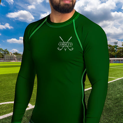 Men's Custom Golf Shirt, Personalized Rash Guard, Golf Undershirt, Dry Fit Undershirt, Men's Spandex Athletic Shirt, Golf Gifts for Men