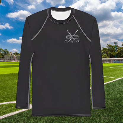 Men's Custom Golf Shirt, Personalized Rash Guard, Golf Undershirt, Dry Fit Undershirt, Men's Spandex Athletic Shirt, Golf Gifts for Men