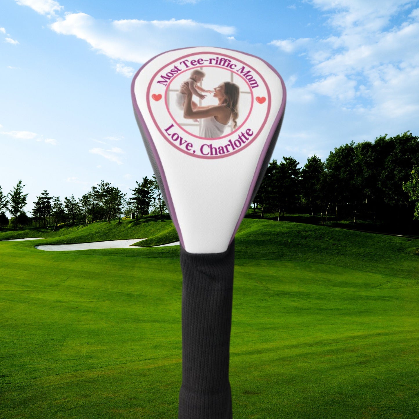 Custom Golf Club Cover for Mom, Personalized Driver Cover, Customized Golf Head Cover, Gift for Mom, Mother's Day Gift, Golf Gift for Mom