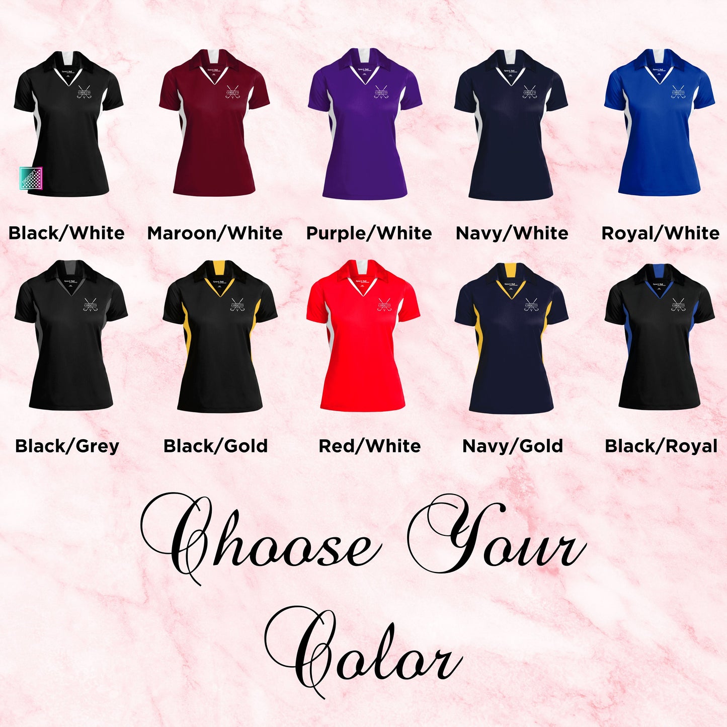 Women's Custom Disc Golf Polo, Personalized Disc Golf Polo, Women's Disc Golf Polo, Great Women's Disc Golf Gifts, Disc Golf Gift for Women