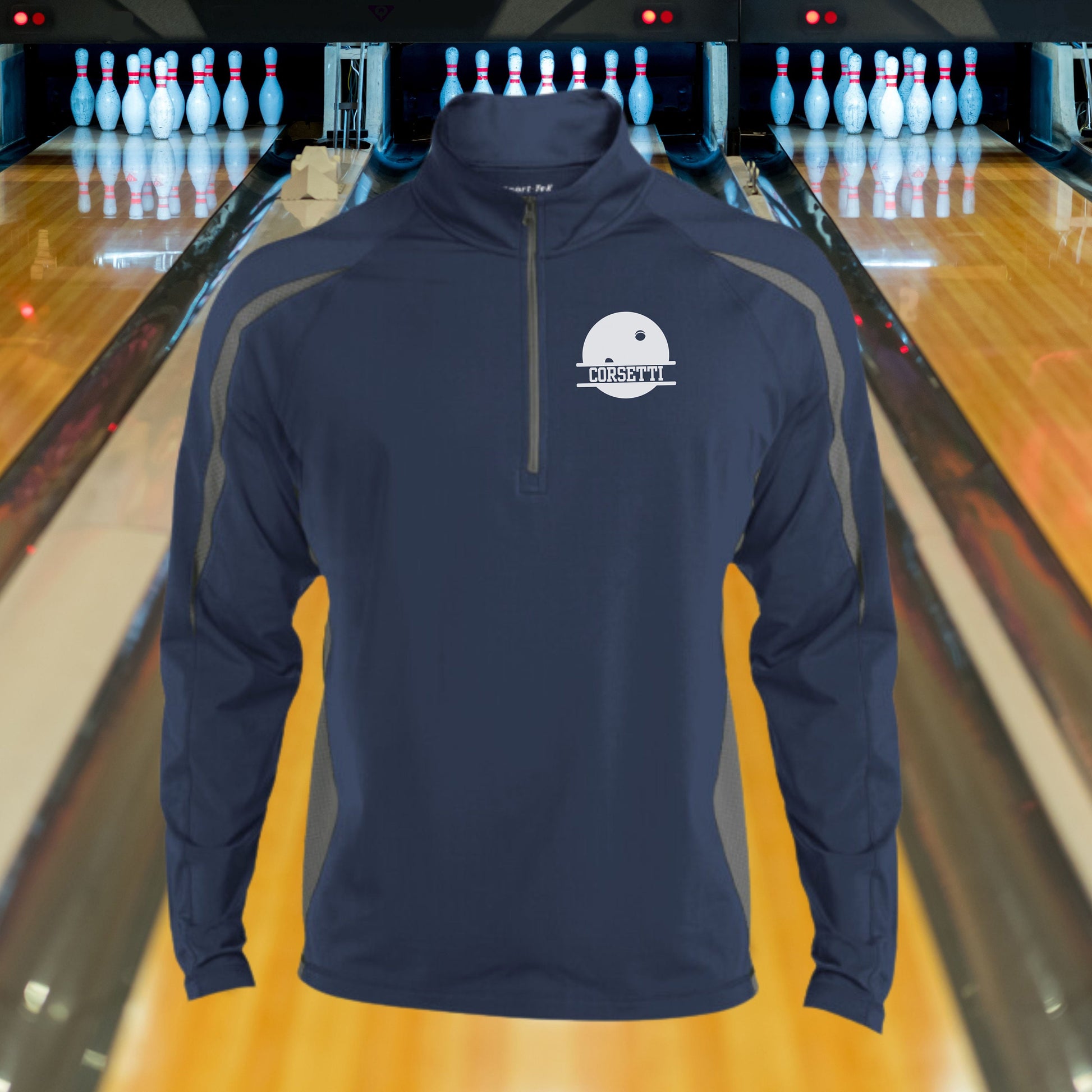 Personalized Bowling Sweatshirt, Custom Half Zip Pullover Sweater, Custom Bowler Gift, Bowling Shirt, Bowling Team Gift, Bowling Monogram