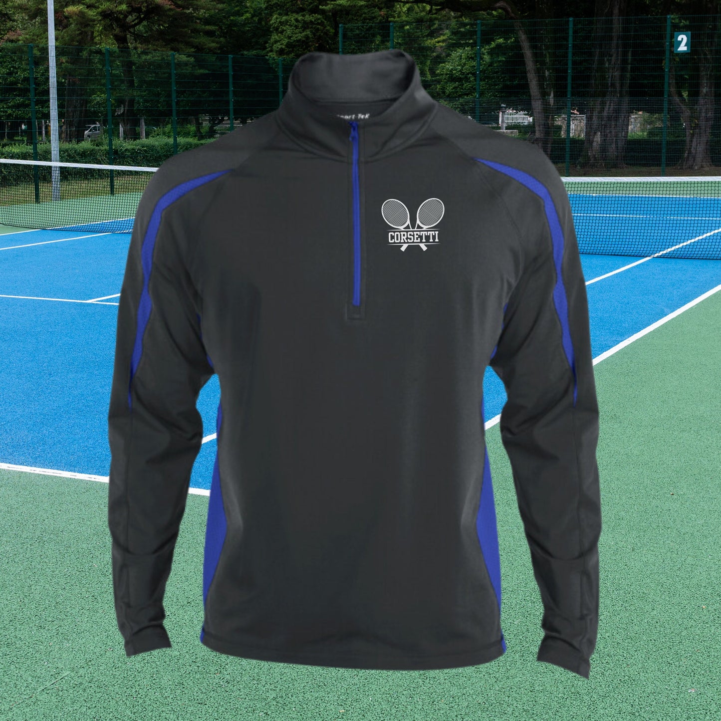Personalized Tennis Sweatshirt, Custom Half Zip Pullover Sweater, Custom Tennis Gift, Tennis Coach Gift, Tennis Team Gift, Tennis Monogram