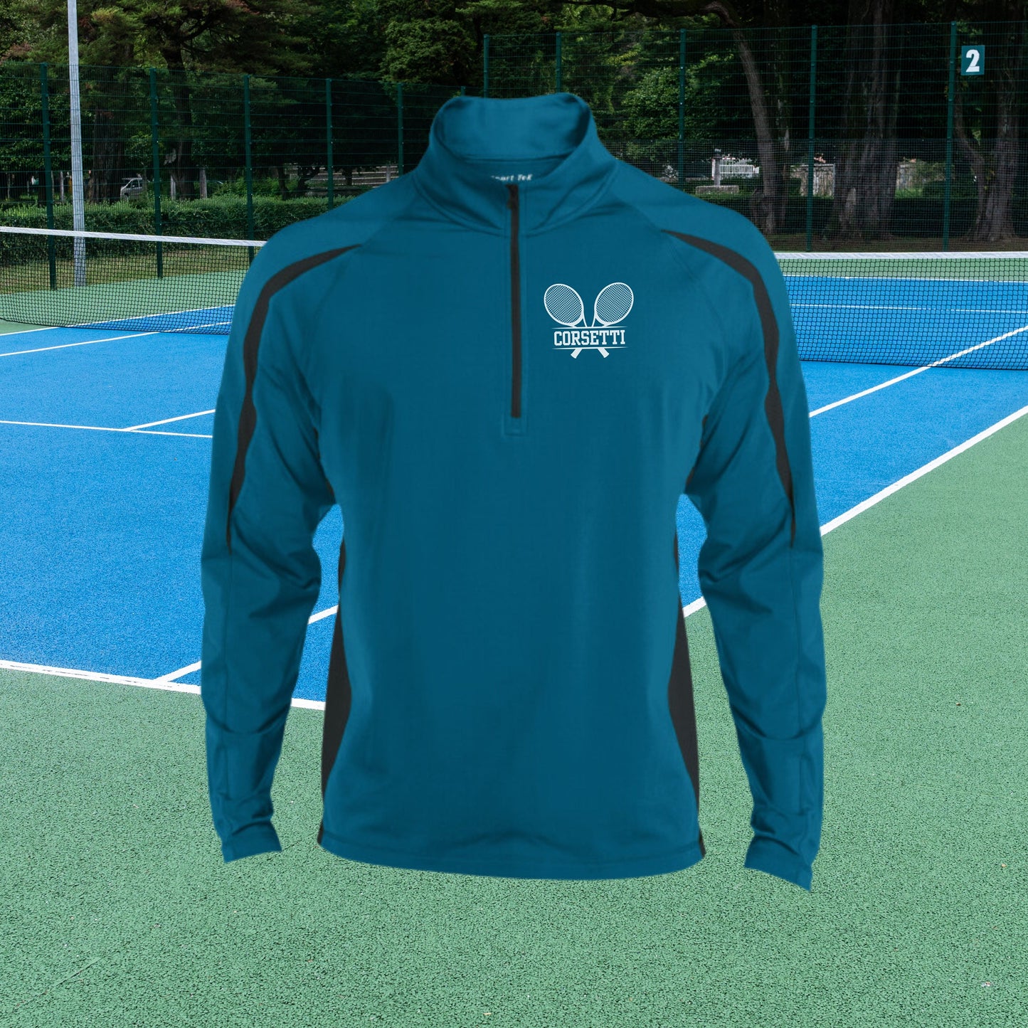 Personalized Tennis Sweatshirt, Custom Half Zip Pullover Sweater, Custom Tennis Gift, Tennis Coach Gift, Tennis Team Gift, Tennis Monogram