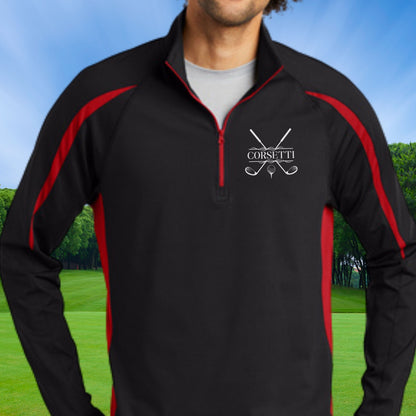 Personalized Golf Sweatshirt, Custom Half Zip Pullover Sweater, Custom Golf Gift, Golf Gifts for Men, Perfect Gift for Dad, Gift for Husband