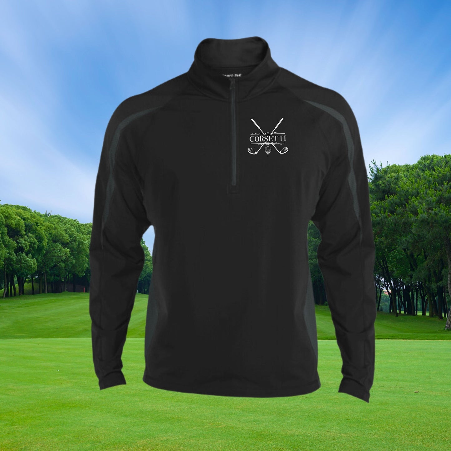 Personalized Golf Sweatshirt, Custom Half Zip Pullover Sweater, Custom Golf Gift, Golf Gifts for Men, Perfect Gift for Dad, Gift for Husband