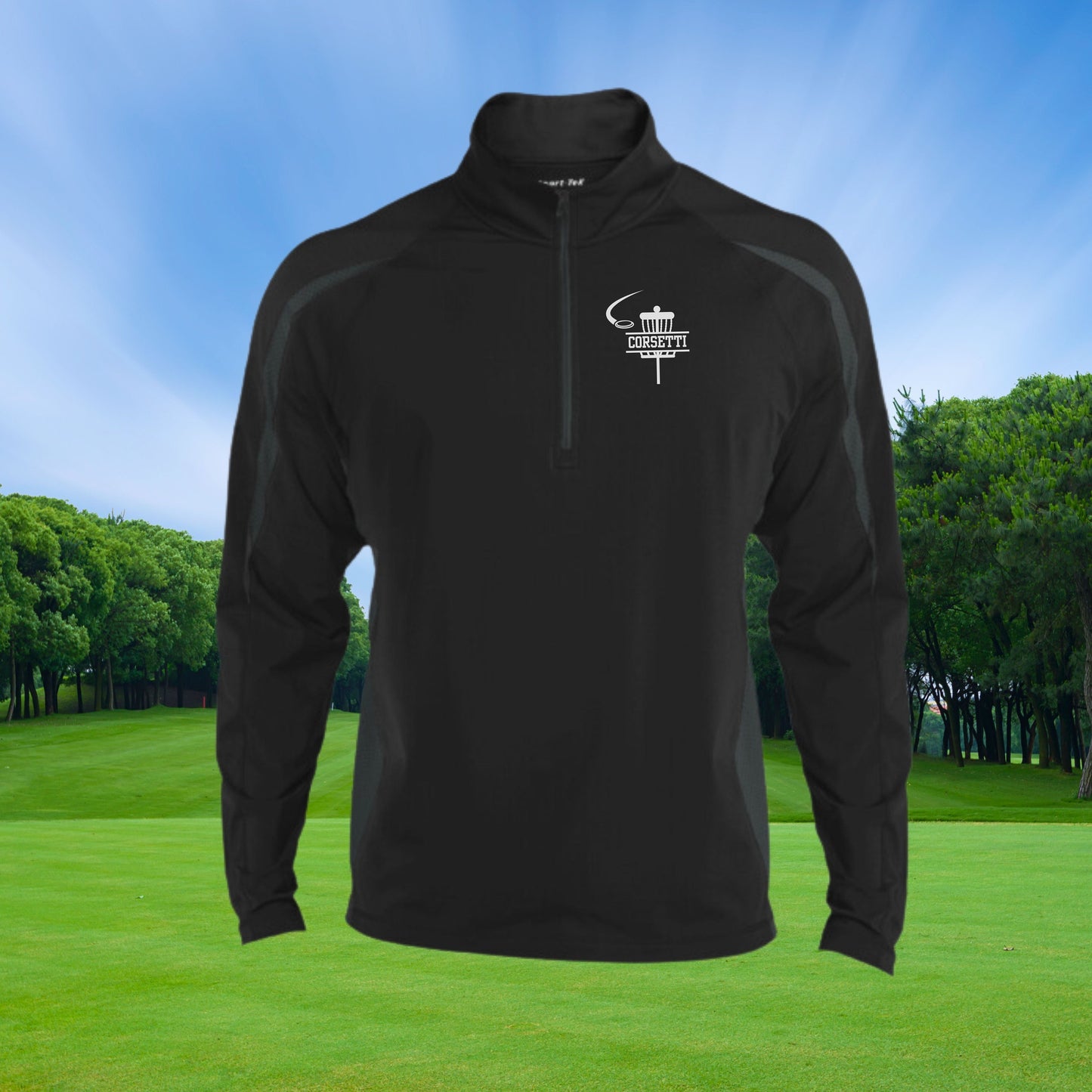 Personalized Disc Golf Sweatshirt, Custom Half Zip Pullover Sweater, Custom Disc Golf Gift, Disc Golf Gifts for Men, Great Gift for Husband