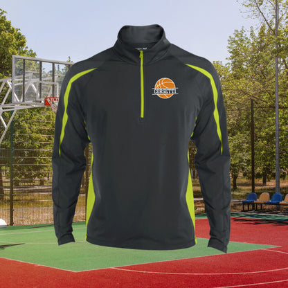 Personalized Basketball Sweatshirt, Custom Half Zip Pullover Sweater, Custom Basketball Gift, Basketball Coach Gift, Basketball Team Gift