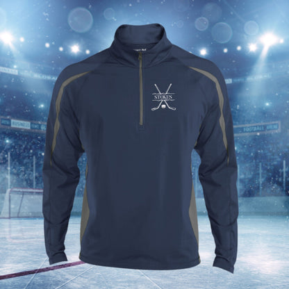 Personalized Hockey Sweatshirt, Custom Half Zip Pullover Sweater, Custom Hockey Gift, Hockey Coach Gift, Hockey Team Gift, Hockey Monogram