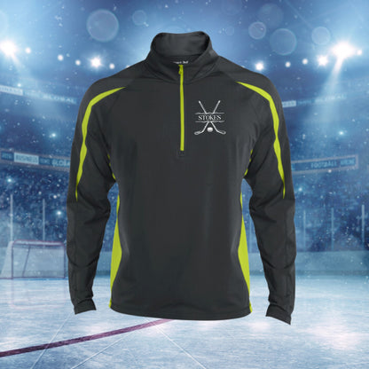 Personalized Hockey Sweatshirt, Custom Half Zip Pullover Sweater, Custom Hockey Gift, Hockey Coach Gift, Hockey Team Gift, Hockey Monogram