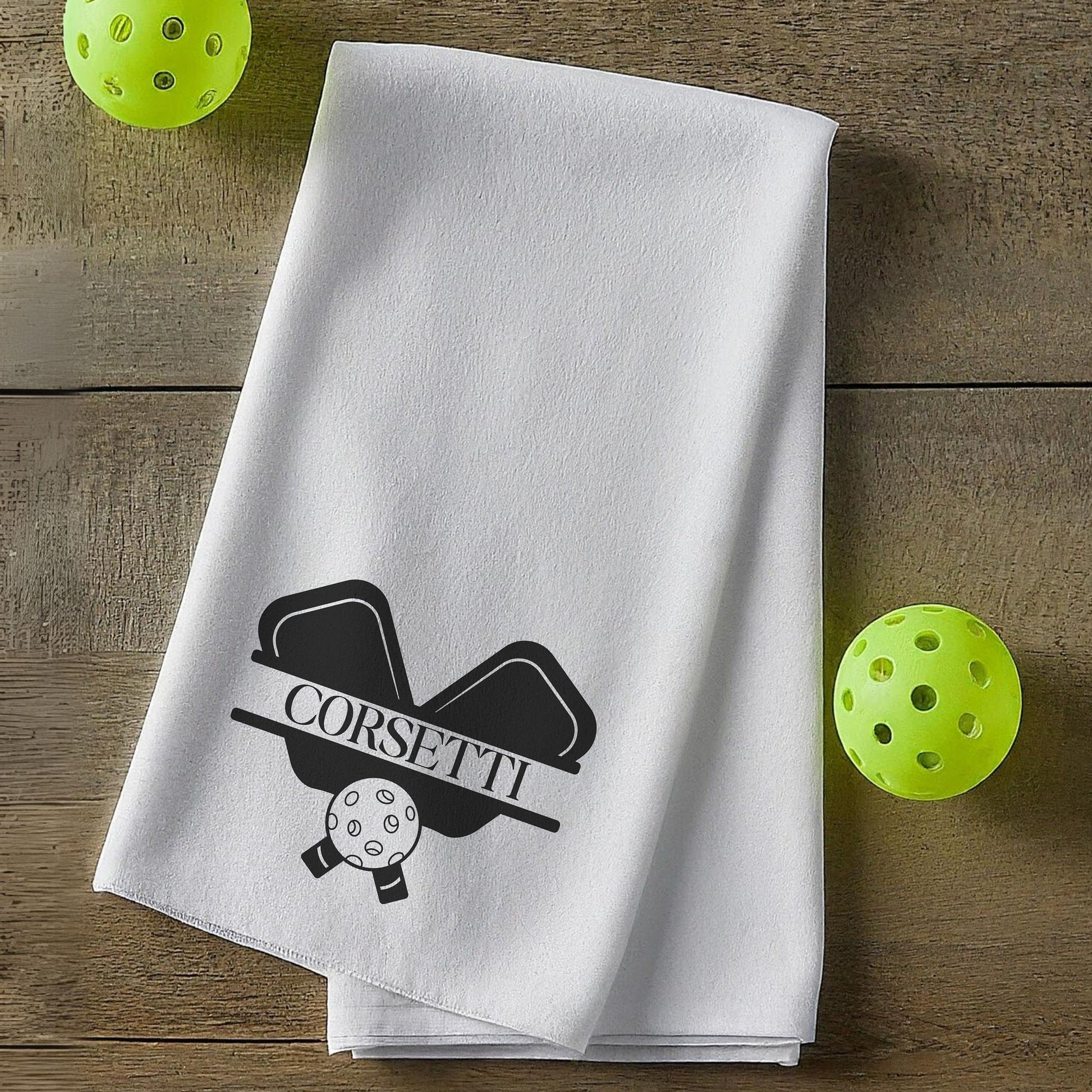 Custom Pickleball Towel, Personalized Pickleball Towel, Pickleball Gift, Gift for Pickleball Player, Gift for Mom, Gift for Dad, Monogram