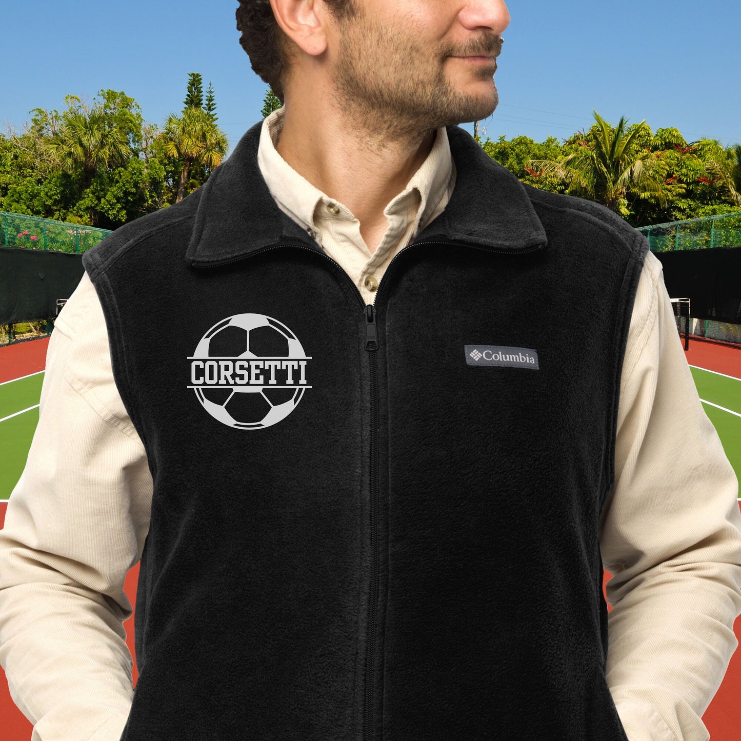 Custom Fleece Soccer Vest, Personalized Soccer Vest, Fleece Sweatshirt, Soccer Jacket, Soccer Team gift, Soccer Coach Gift, Soccer Gift Idea