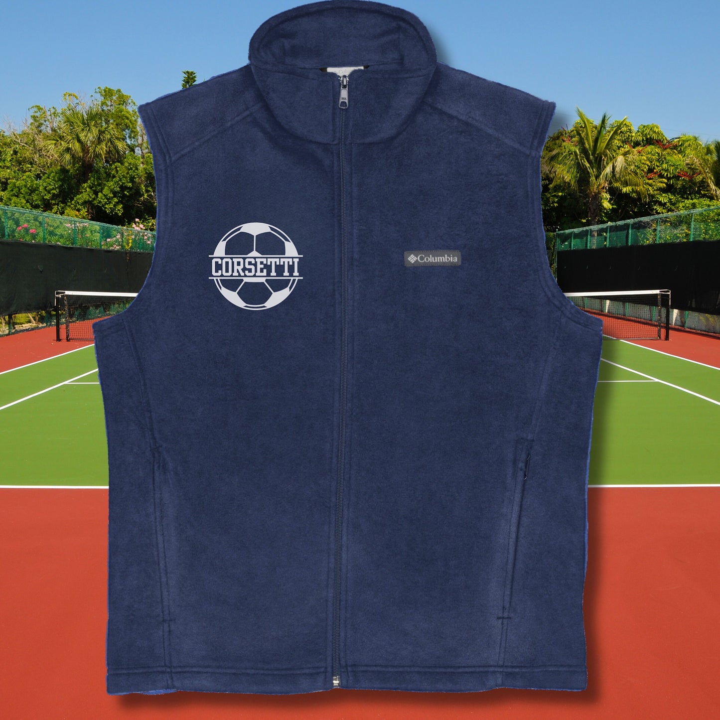 Custom Fleece Soccer Vest, Personalized Soccer Vest, Fleece Sweatshirt, Soccer Jacket, Soccer Team gift, Soccer Coach Gift, Soccer Gift Idea