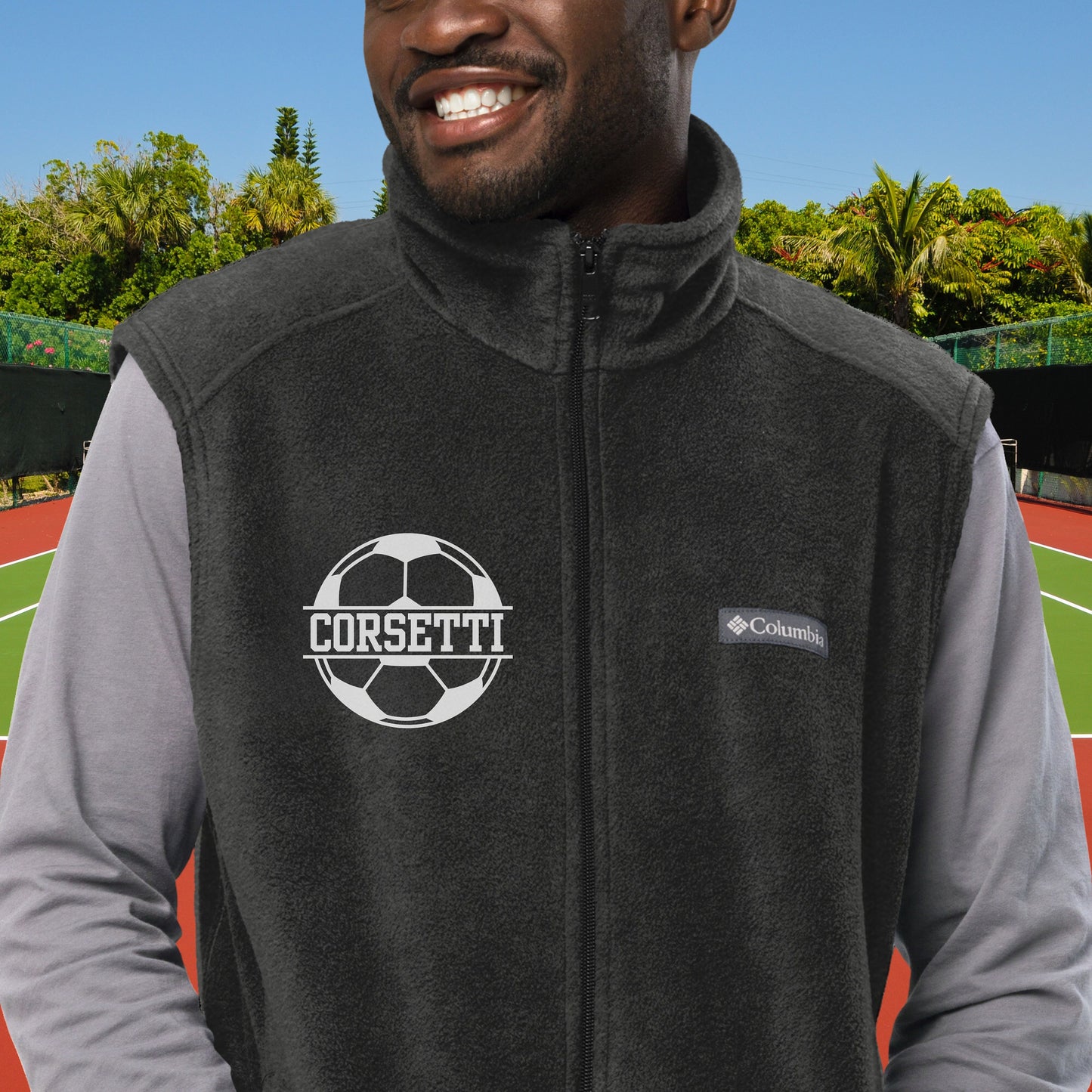 Custom Fleece Soccer Vest, Personalized Soccer Vest, Fleece Sweatshirt, Soccer Jacket, Soccer Team gift, Soccer Coach Gift, Soccer Gift Idea