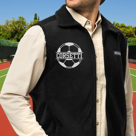 Custom Fleece Soccer Vest, Personalized Soccer Vest, Fleece Sweatshirt, Soccer Jacket, Soccer Team gift, Soccer Coach Gift, Soccer Gift Idea