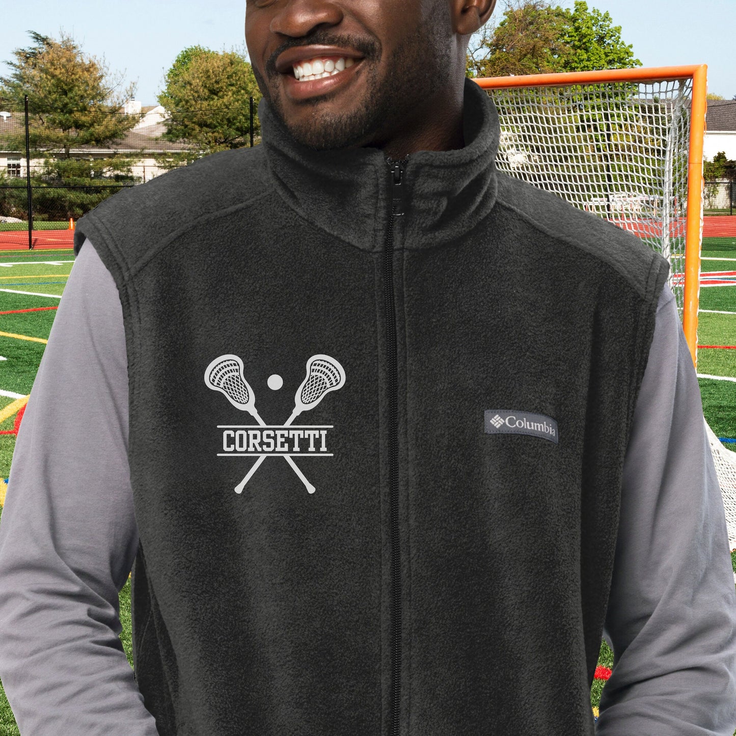 Custom Fleece Lacrosse Vest, Personalized Lacrosse Vest, Fleece Sweatshirt, Lacrosse Jacket, Lacrosse Sweatshirt, Lacrosse Team Gift, Coach