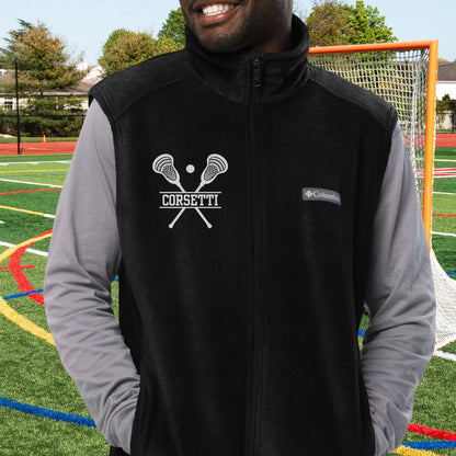 Custom Fleece Lacrosse Vest, Personalized Lacrosse Vest, Fleece Sweatshirt, Lacrosse Jacket, Lacrosse Sweatshirt, Lacrosse Team Gift, Coach