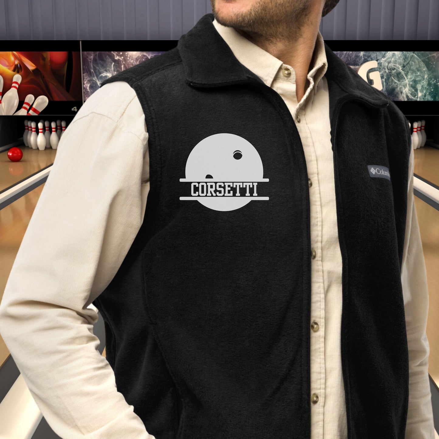 Custom Fleece Bowling Vest, Personalized Bowling Vest, Fleece Sweatshirt, Bowling Jacket, Bowling Sweatshirt, Bowling Team Gift, Bowl Coach