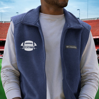 Custom Fleece Football Vest, Personalized Football Vest, Fleece Sweatshirt, Football Jacket, Football Sweatshirt, Football Team Gift, Coach