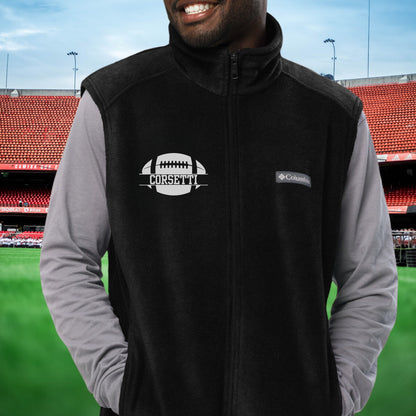 Custom Fleece Football Vest, Personalized Football Vest, Fleece Sweatshirt, Football Jacket, Football Sweatshirt, Football Team Gift, Coach