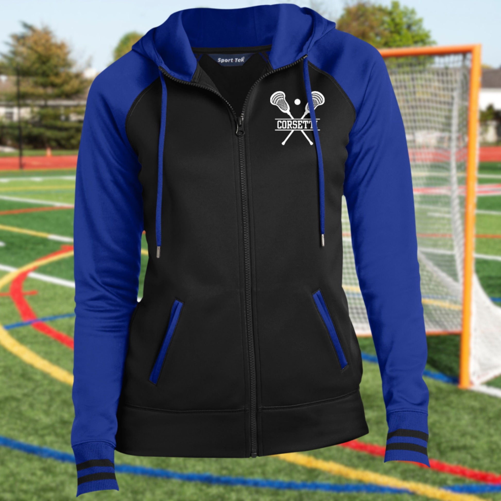 Women's Personalized Lacrosse Sweatshirt, Monogram Lacrosse Fleece, Custom Lacrosse Gift, Lacrosse Team Sweater, Lacrosse Coach Gift, Lax