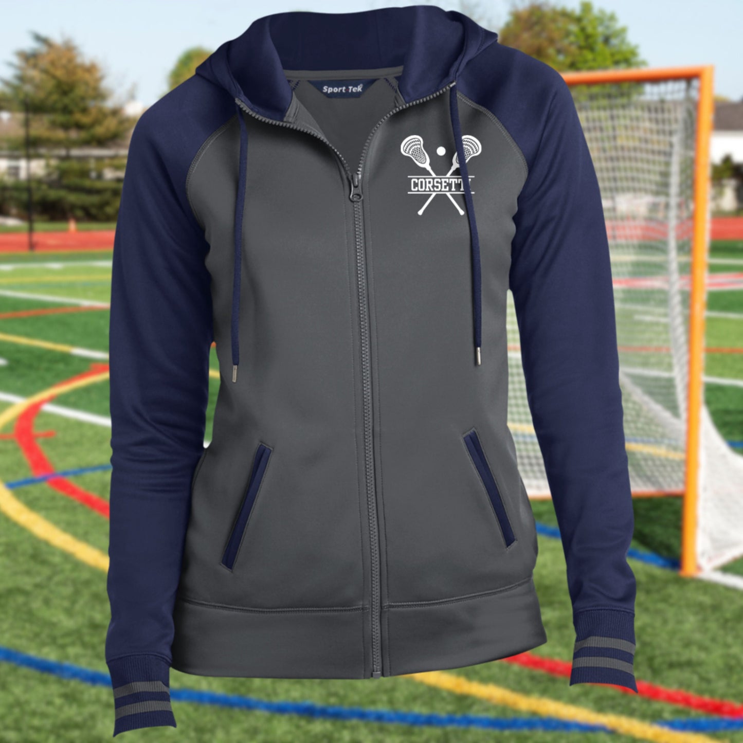 Women's Personalized Lacrosse Sweatshirt, Monogram Lacrosse Fleece, Custom Lacrosse Gift, Lacrosse Team Sweater, Lacrosse Coach Gift, Lax
