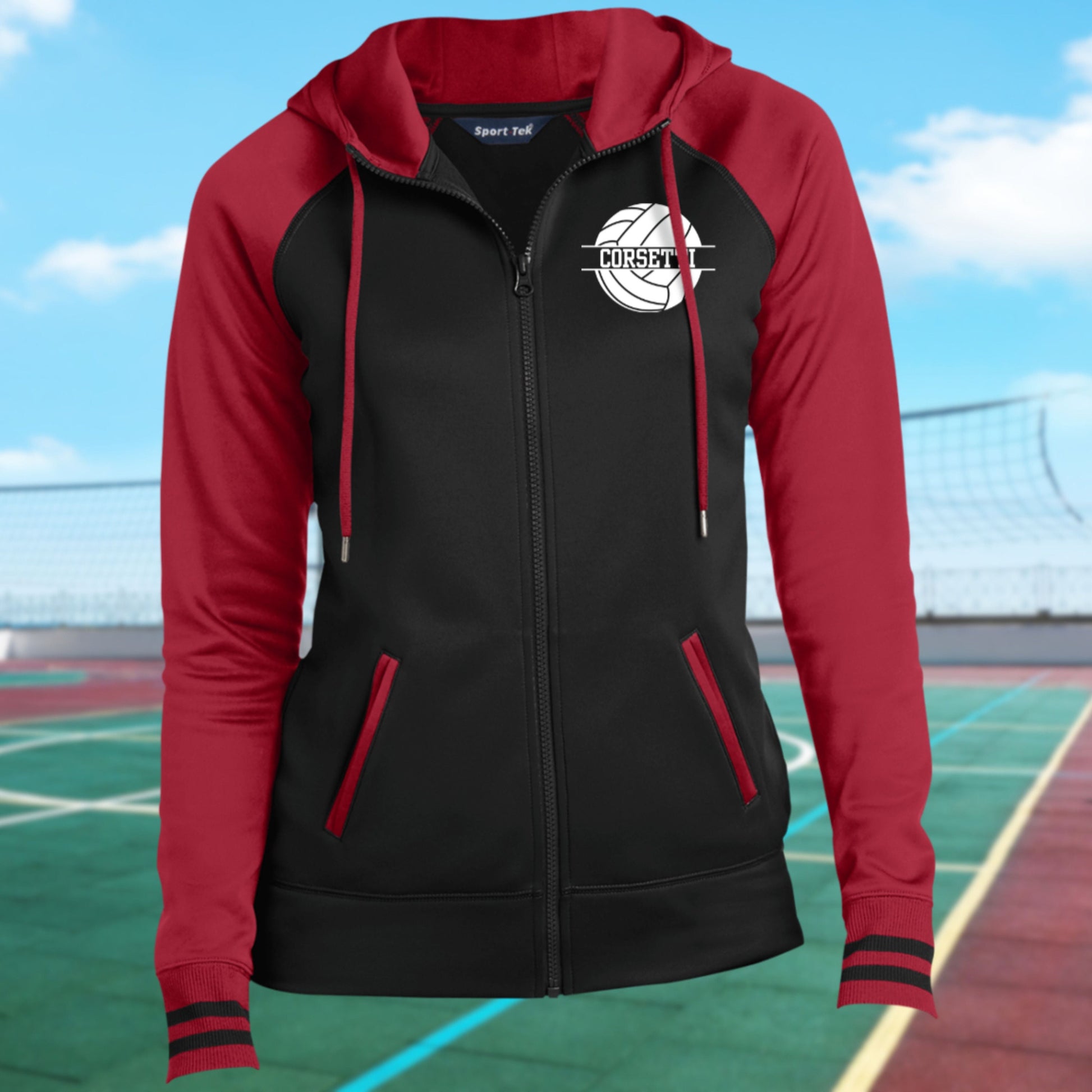 Women Personalized Volleyball Sweatshirt, Monogram Volleyball Fleece, Custom Volleyball Gift, Volleyball Team Sweater, Volleyball Coach Gift