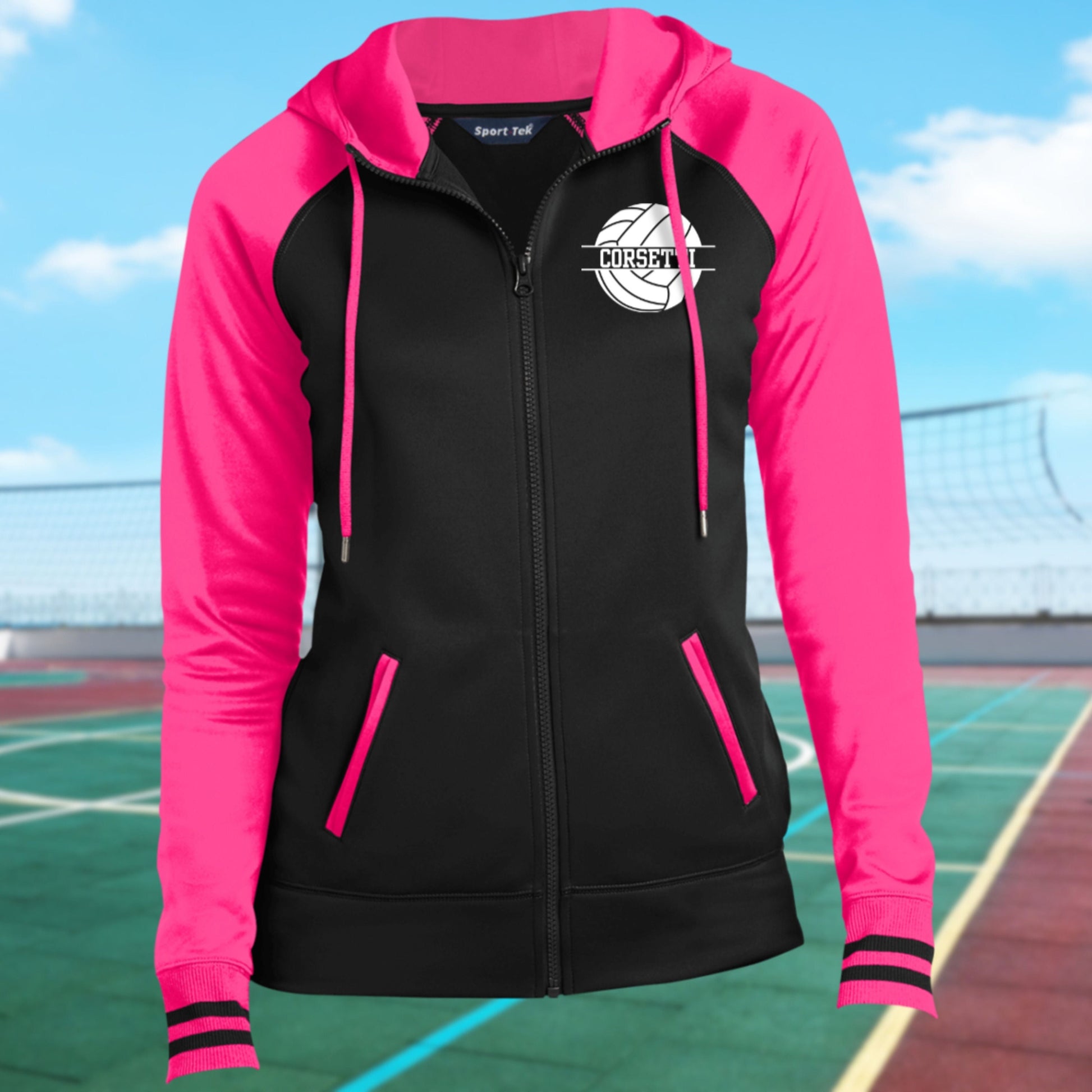 Women Personalized Volleyball Sweatshirt, Monogram Volleyball Fleece, Custom Volleyball Gift, Volleyball Team Sweater, Volleyball Coach Gift