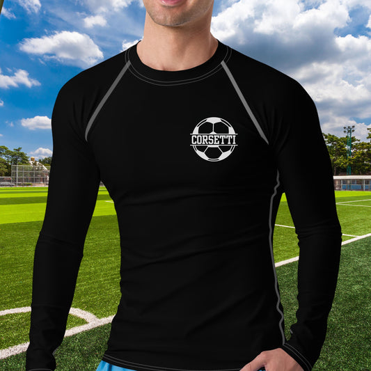 Men's Custom Soccer Shirt, Men's Rash Guard, Soccer Undershirt, Dry Fit Undershirt, Men's Spandex Athletic Shirt, Gift for Son, Soccer Team
