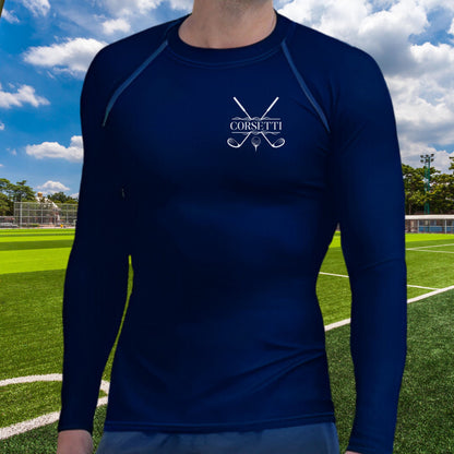 Men's Custom Golf Shirt, Personalized Rash Guard, Golf Undershirt, Dry Fit Undershirt, Men's Spandex Athletic Shirt, Golf Gifts for Men