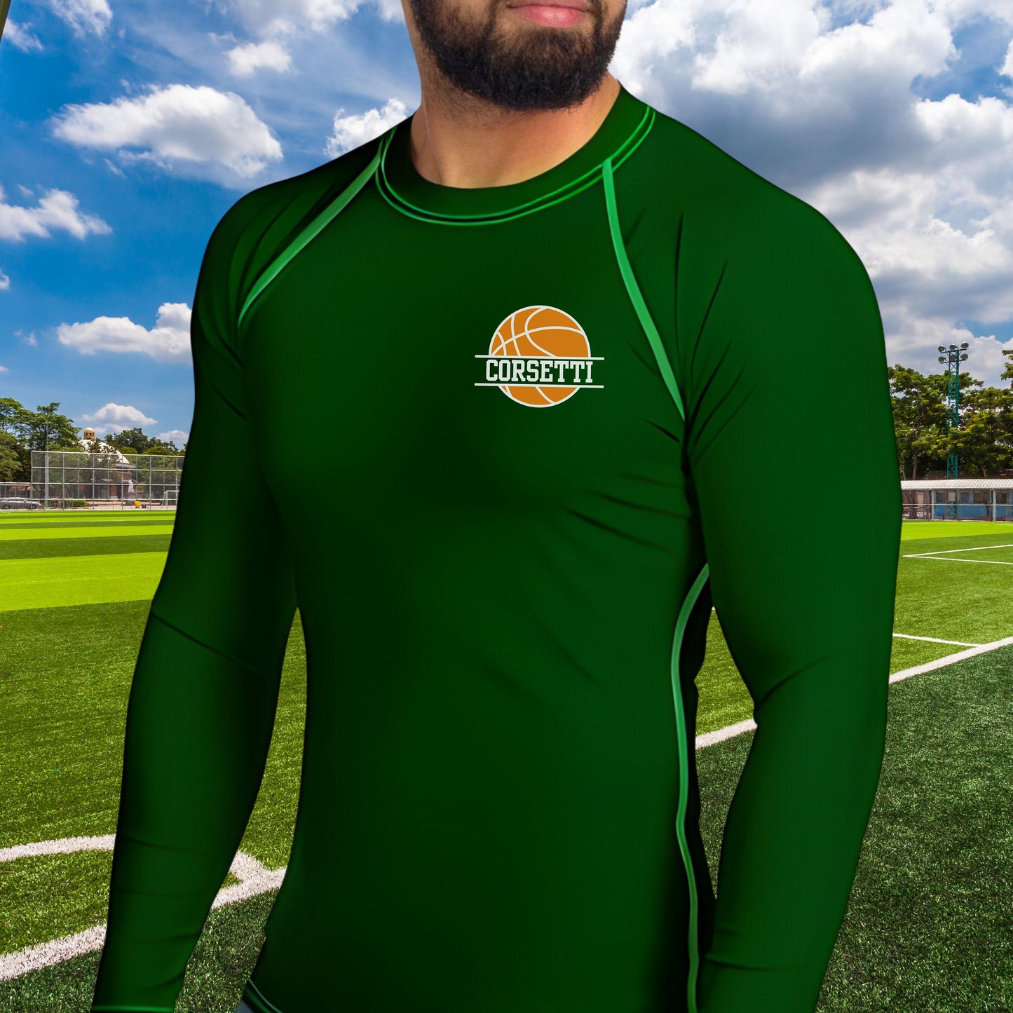 Men's Custom Basketball Shirt, Personalized Rash Guard, Basketball Undershirt, Dry Fit Undershirt, Men's Spandex Athletic Shirt, BBall Gift