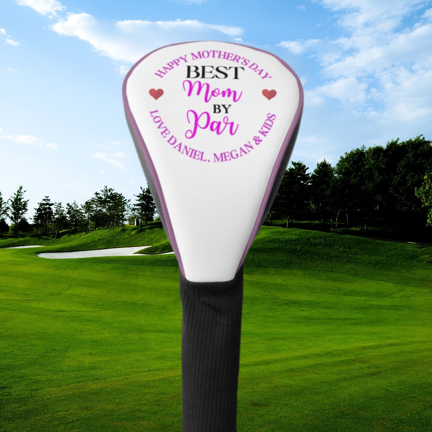 Custom Golf Club Cover for Mom, Personalized Driver Cover, Customized Golf Head Cover, Gift for Mom, Mother's Day Gift, Golf Gift for Mom