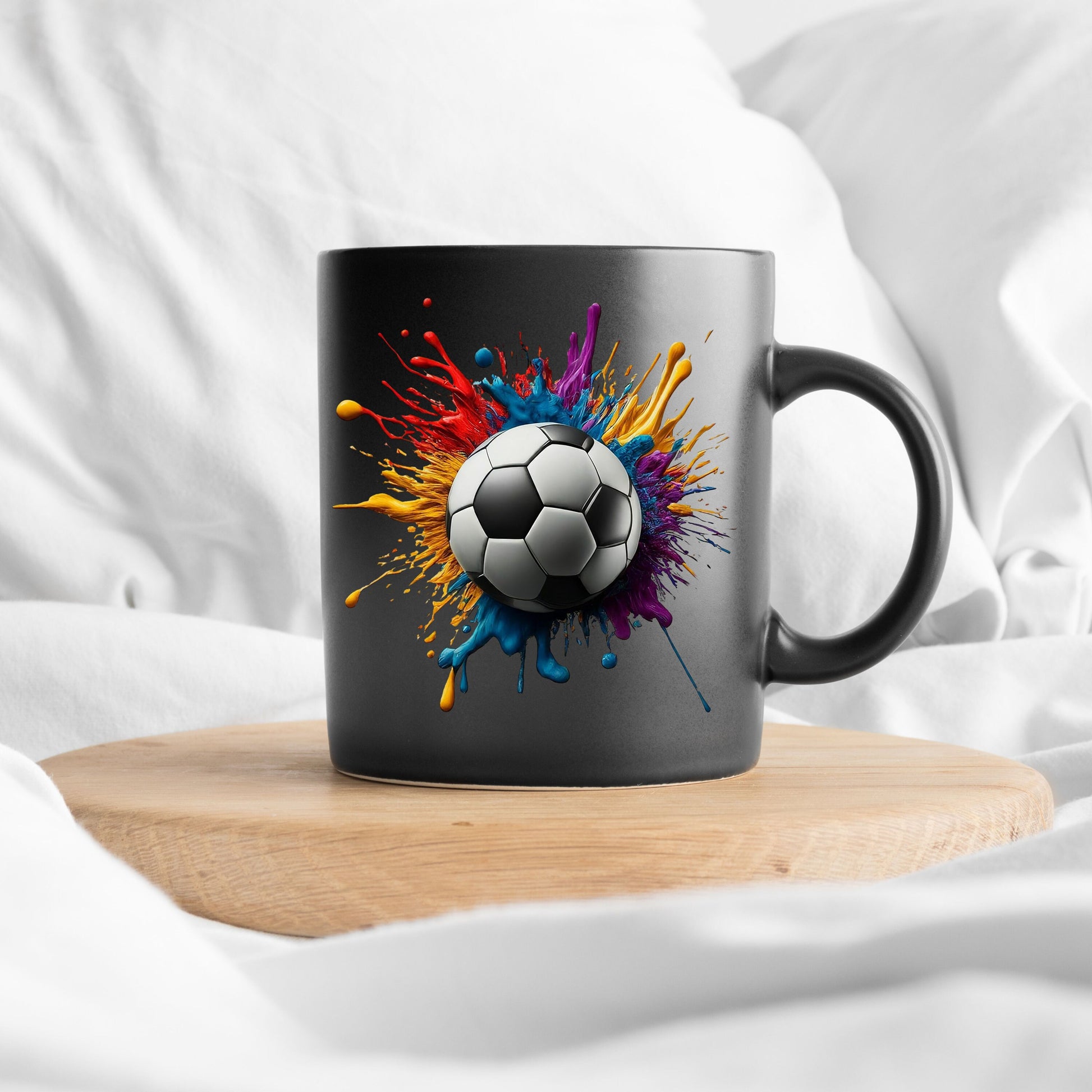 Colorful Soccer Mug, Soccer Coffee Mug, Soccer Team Gift, Soccer Coach Gift, Soccer Ball Mug, Gift for Soccer Player, Soccer Lover Gift