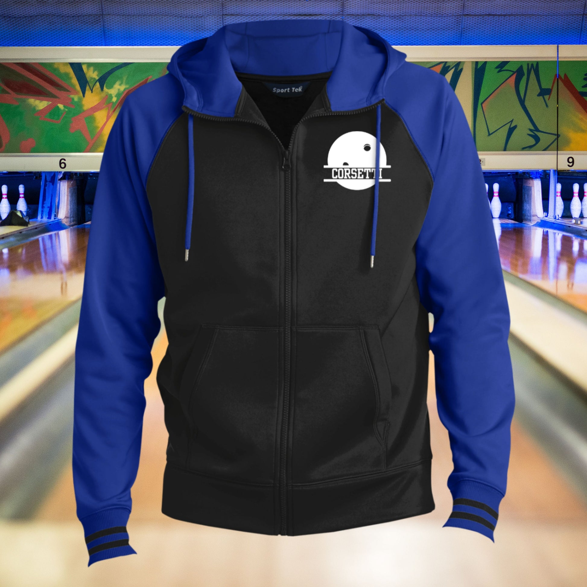 Men's Personalized Bowling Sweatshirt, Monogram Bowling Fleece, Custom Bowling Gift, Bowling Team Sweater, Bowling Zip, Gift for Bowler