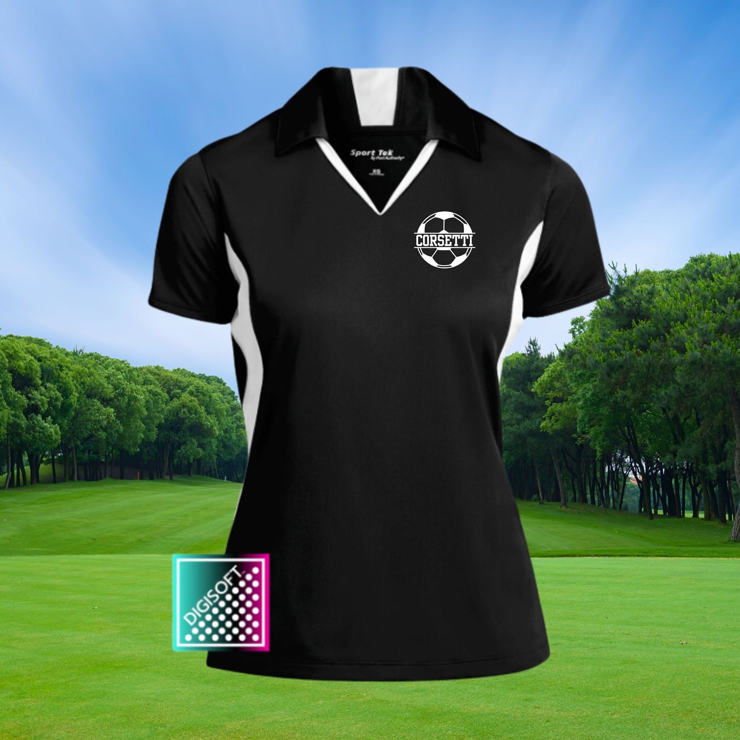 Women's Custom Soccer Polo, Personalized Soccer Polo, Women's Soccer Polo, Soccer Team Gift, Great Soccer Coach Gift, Gift for Soccer Player