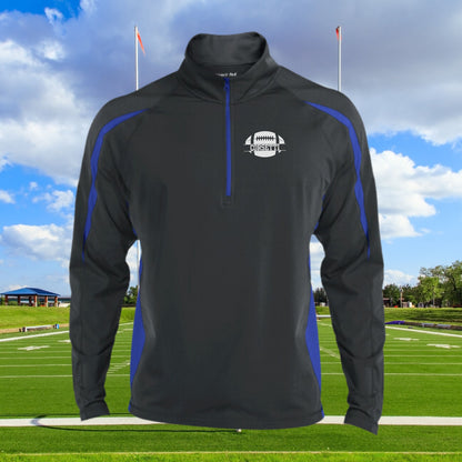 Personalized Football Sweatshirt, Custom Half Zip Pullover Sweater, Custom Football Gift, Perfect Football Coach Gift, Football Team Gift