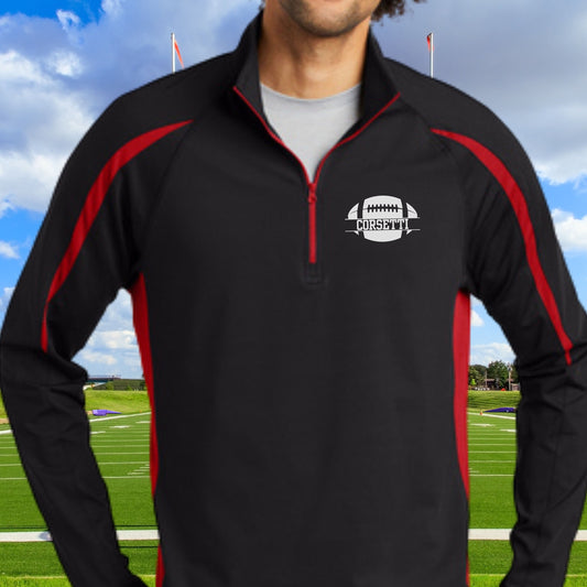 Personalized Football Sweatshirt, Custom Half Zip Pullover Sweater, Custom Football Gift, Perfect Football Coach Gift, Football Team Gift