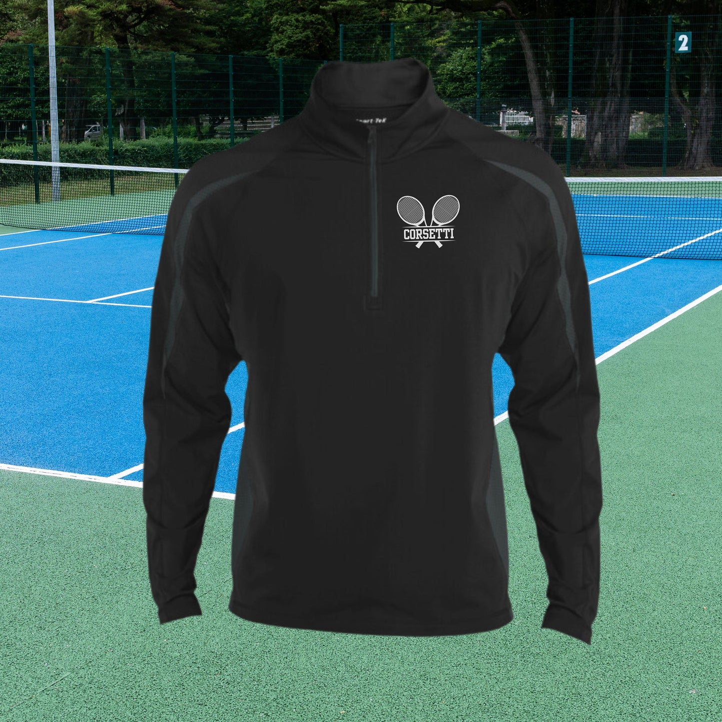 Personalized Tennis Sweatshirt, Custom Half Zip Pullover Sweater, Custom Tennis Gift, Tennis Coach Gift, Tennis Team Gift, Tennis Monogram