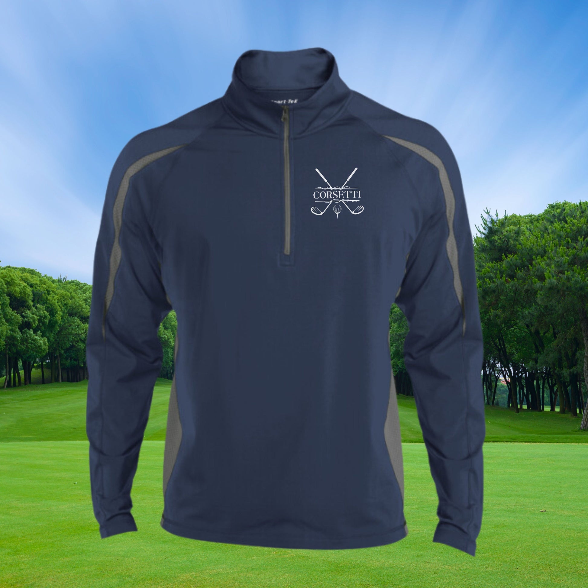 Personalized Golf Sweatshirt, Custom Half Zip Pullover Sweater, Custom Golf Gift, Golf Gifts for Men, Perfect Gift for Dad, Gift for Husband