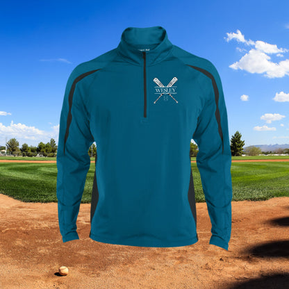 Personalized Baseball Sweatshirt, Custom Half Zip Pullover Sweater, Custom Baseball Gift, Perfect Baseball Coach Gift, Baseball Team Gift
