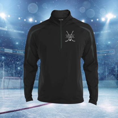 Personalized Hockey Sweatshirt, Custom Half Zip Pullover Sweater, Custom Hockey Gift, Hockey Coach Gift, Hockey Team Gift, Hockey Monogram