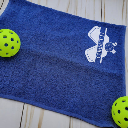 Custom Pickleball Towel, Personalized Pickleball Towel, Pickleball Gift, Gift for Pickleball Player, Gift for Mom, Gift for Dad, Monogram